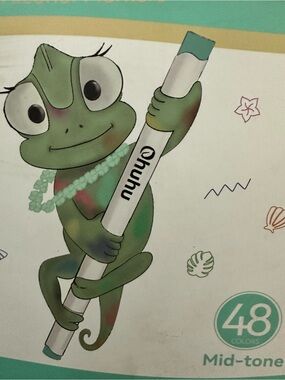 Ohuhu Honolulu Set of 48 Mid-Tone Markers Brand New
